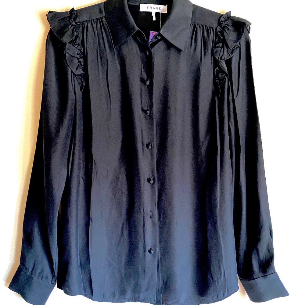 Frame Black Blouse